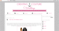 Desktop Screenshot of creatingcoutureweddings.blogspot.com