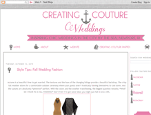 Tablet Screenshot of creatingcoutureweddings.blogspot.com