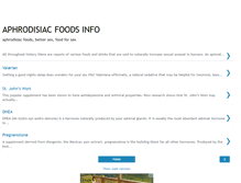 Tablet Screenshot of aphrodisiac-foods.blogspot.com