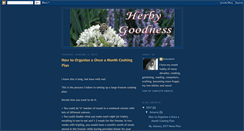 Desktop Screenshot of herbygoodness.blogspot.com