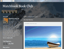 Tablet Screenshot of matchbookclub.blogspot.com