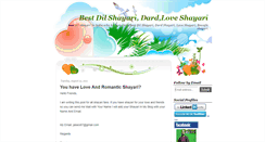 Desktop Screenshot of dilshayari.blogspot.com