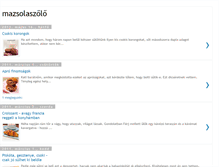 Tablet Screenshot of mazsolaszolo.blogspot.com
