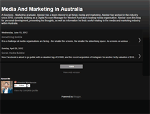 Tablet Screenshot of mediaandmarketinginaustralia.blogspot.com