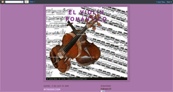 Desktop Screenshot of elviolinromantico.blogspot.com