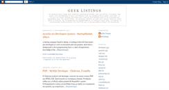 Desktop Screenshot of geeklistings.blogspot.com