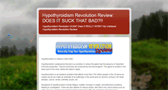 Desktop Screenshot of hypothyroidismrevolution--review.blogspot.com