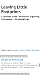 Mobile Screenshot of leavinglittlefootprints.blogspot.com