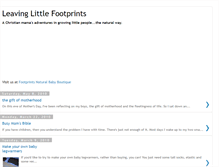 Tablet Screenshot of leavinglittlefootprints.blogspot.com