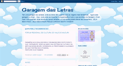 Desktop Screenshot of garagemdasletras.blogspot.com