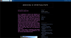 Desktop Screenshot of medicina-si-spiritualitate.blogspot.com