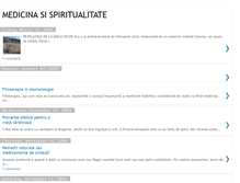 Tablet Screenshot of medicina-si-spiritualitate.blogspot.com