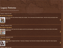 Tablet Screenshot of legacypatterns.blogspot.com