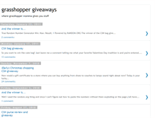 Tablet Screenshot of grasshoppergiveaways.blogspot.com