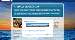 Desktop Screenshot of ajedrezsicologico.blogspot.com