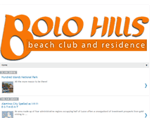 Tablet Screenshot of bolohillsbeachclub.blogspot.com