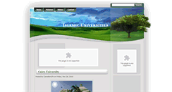 Desktop Screenshot of islamicuniversities.blogspot.com