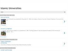 Tablet Screenshot of islamicuniversities.blogspot.com