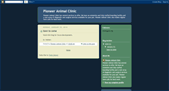 Desktop Screenshot of pioneeranimalclinic.blogspot.com