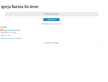 Tablet Screenshot of igrejabatistadoamor.blogspot.com