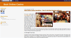 Desktop Screenshot of bestonlinecasinogame.blogspot.com