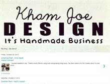 Tablet Screenshot of khamjoedesign.blogspot.com