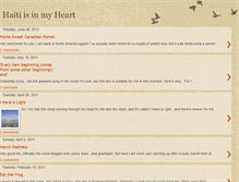 Tablet Screenshot of haitiisinmyheart.blogspot.com