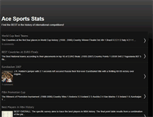 Tablet Screenshot of acesportstats.blogspot.com