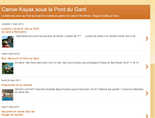 Tablet Screenshot of canoe-kayak-pontdugard-gardon-nimes-a.blogspot.com