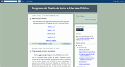 Desktop Screenshot of congressodedireitodeautor.blogspot.com