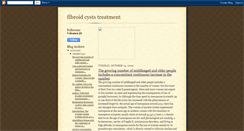 Desktop Screenshot of fibroidcyststreatment.blogspot.com