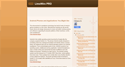 Desktop Screenshot of limewire-pro83.blogspot.com