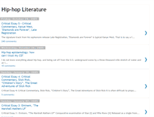 Tablet Screenshot of hip-hop--literature.blogspot.com