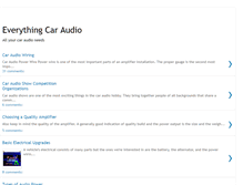 Tablet Screenshot of everythingcaraudio.blogspot.com