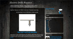 Desktop Screenshot of electric-drills-reviews.blogspot.com