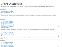 Tablet Screenshot of electric-drills-reviews.blogspot.com