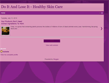 Tablet Screenshot of doitandloseit-healthyskincare.blogspot.com