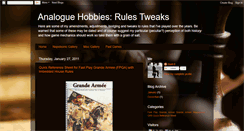 Desktop Screenshot of analogue-hobbies-rules.blogspot.com