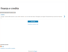 Tablet Screenshot of finanzaecredito.blogspot.com