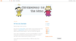 Desktop Screenshot of cadernotiahelo.blogspot.com