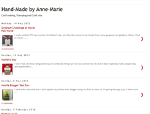 Tablet Screenshot of handmadebyanne-marie.blogspot.com