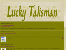 Tablet Screenshot of luckytalisman.blogspot.com