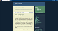 Desktop Screenshot of deepchannel.blogspot.com