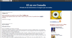 Desktop Screenshot of 22encanada.blogspot.com