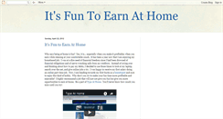 Desktop Screenshot of itsfuntoearnathome.blogspot.com