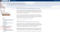 Desktop Screenshot of conservativevictory2010.blogspot.com