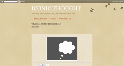 Desktop Screenshot of iconicthought.blogspot.com