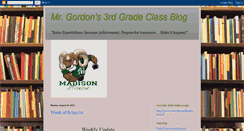 Desktop Screenshot of mrgordons3rdgradeclassblog.blogspot.com