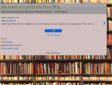 Tablet Screenshot of mrgordons3rdgradeclassblog.blogspot.com