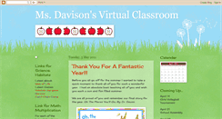 Desktop Screenshot of msdavisonsvirtualclassroom.blogspot.com